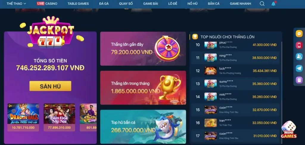 Hoàn trả và thưởng hàng ngày